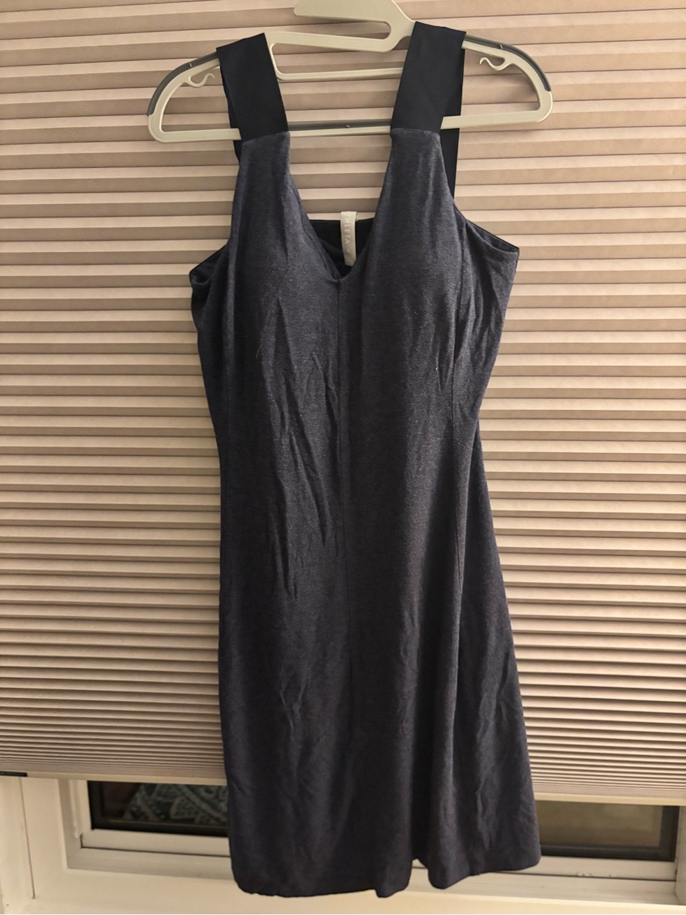 Athleta Dark Navy Sleeveless V-Neck Mini Dress